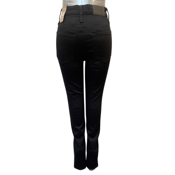 NWT Madewell High Rise Skinny Black Jeans Women's Size 23 - Picture 2 of 5